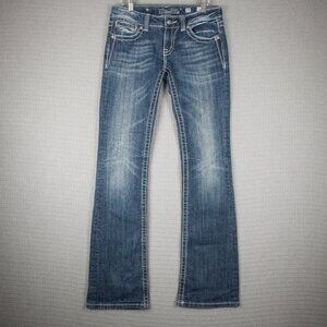 Miss Me Low Rise Boot Cut Denim Jeans 28W JP5327B
